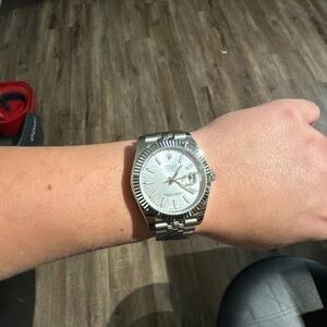 Rolex 41 mm silver jubilee